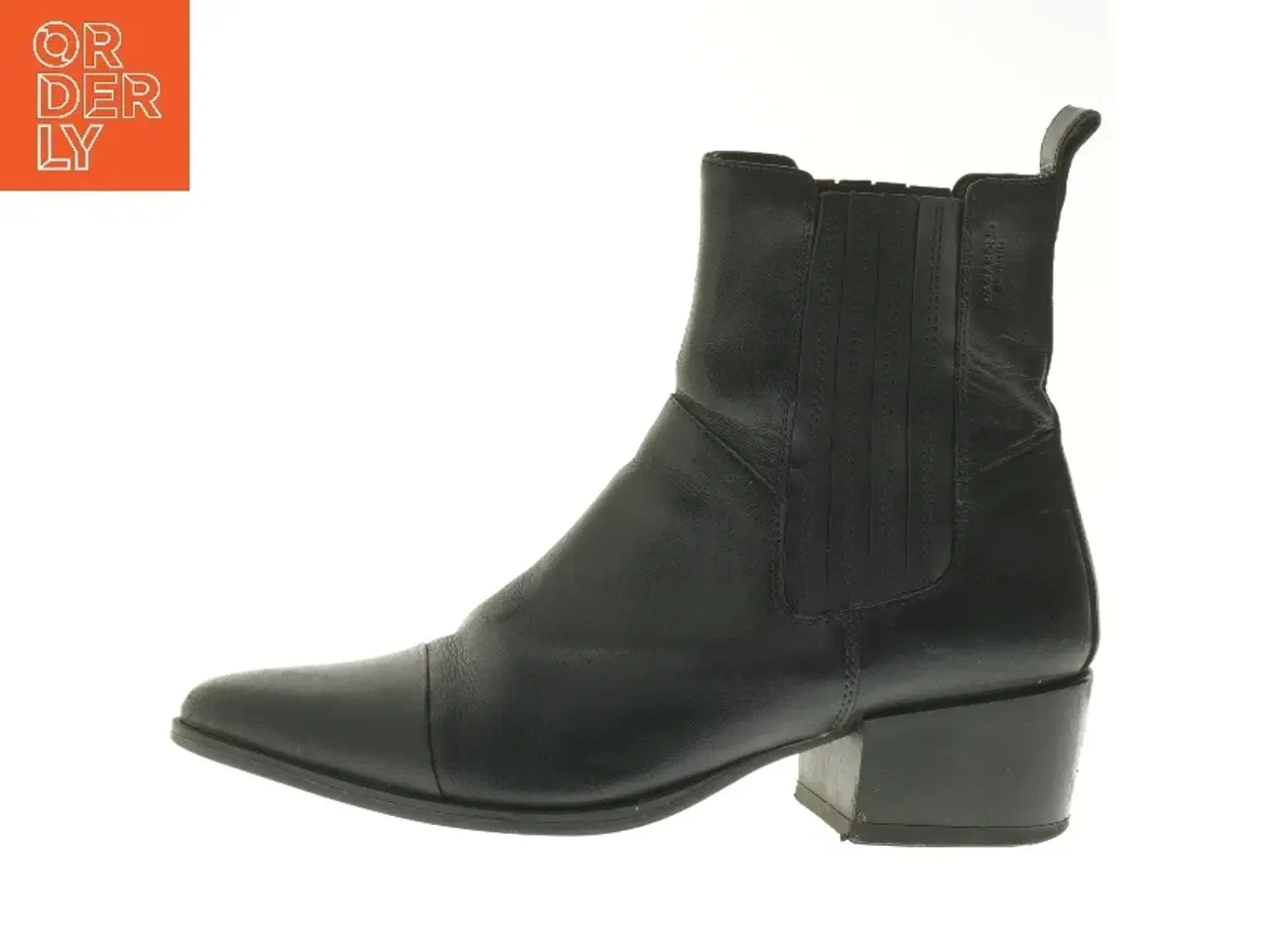 Billede 1 - Sort læderstøvle fra Vagabond (str. 40 )