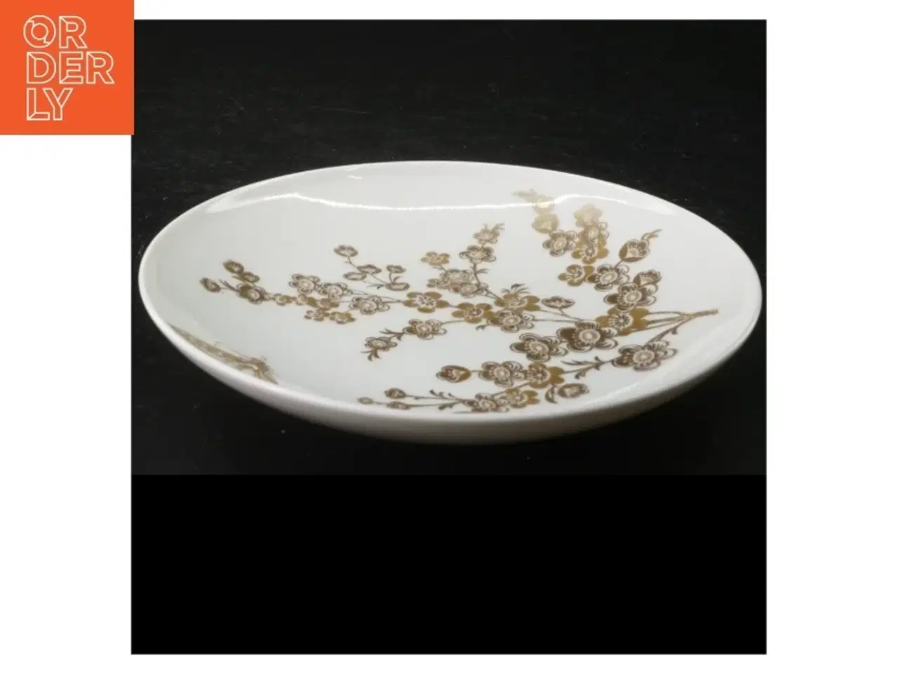 Billede 2 - Porcelænstallerken med gulddetaljer fra Krautheim (str. 18 cm i diameter)