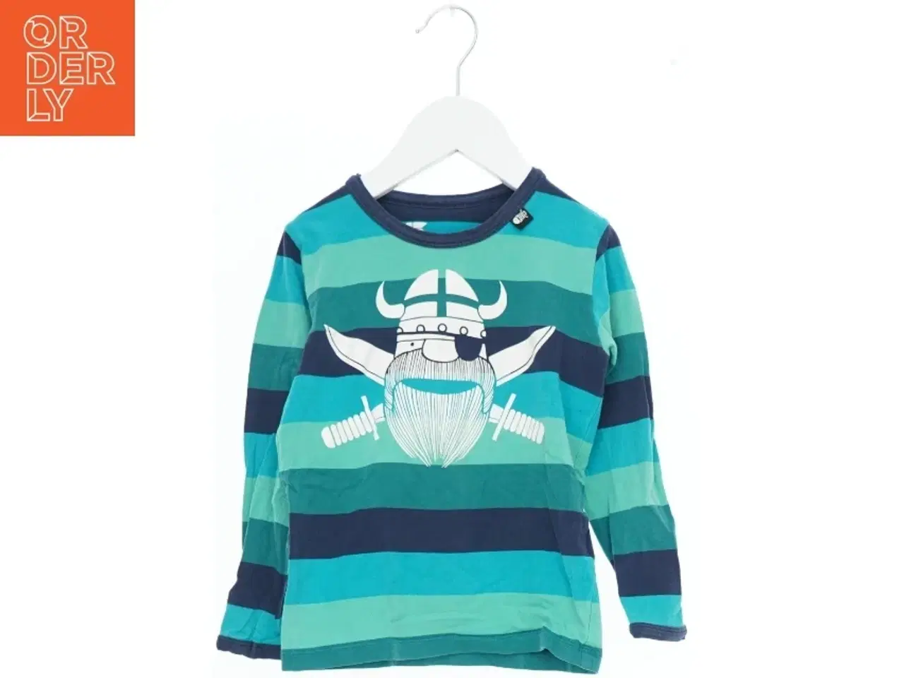 Billede 1 - Drenge langærmet T-shirt med vikingetryk fra Danefæ (str. 98)