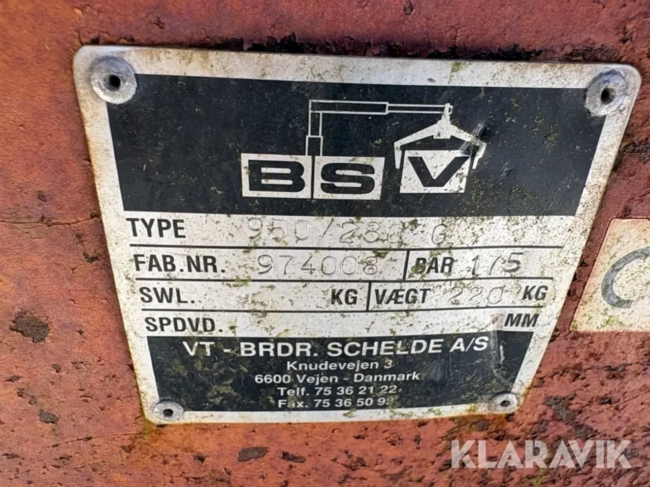 Billede 9 - Grabklo BSV 950/280 G 1 styk