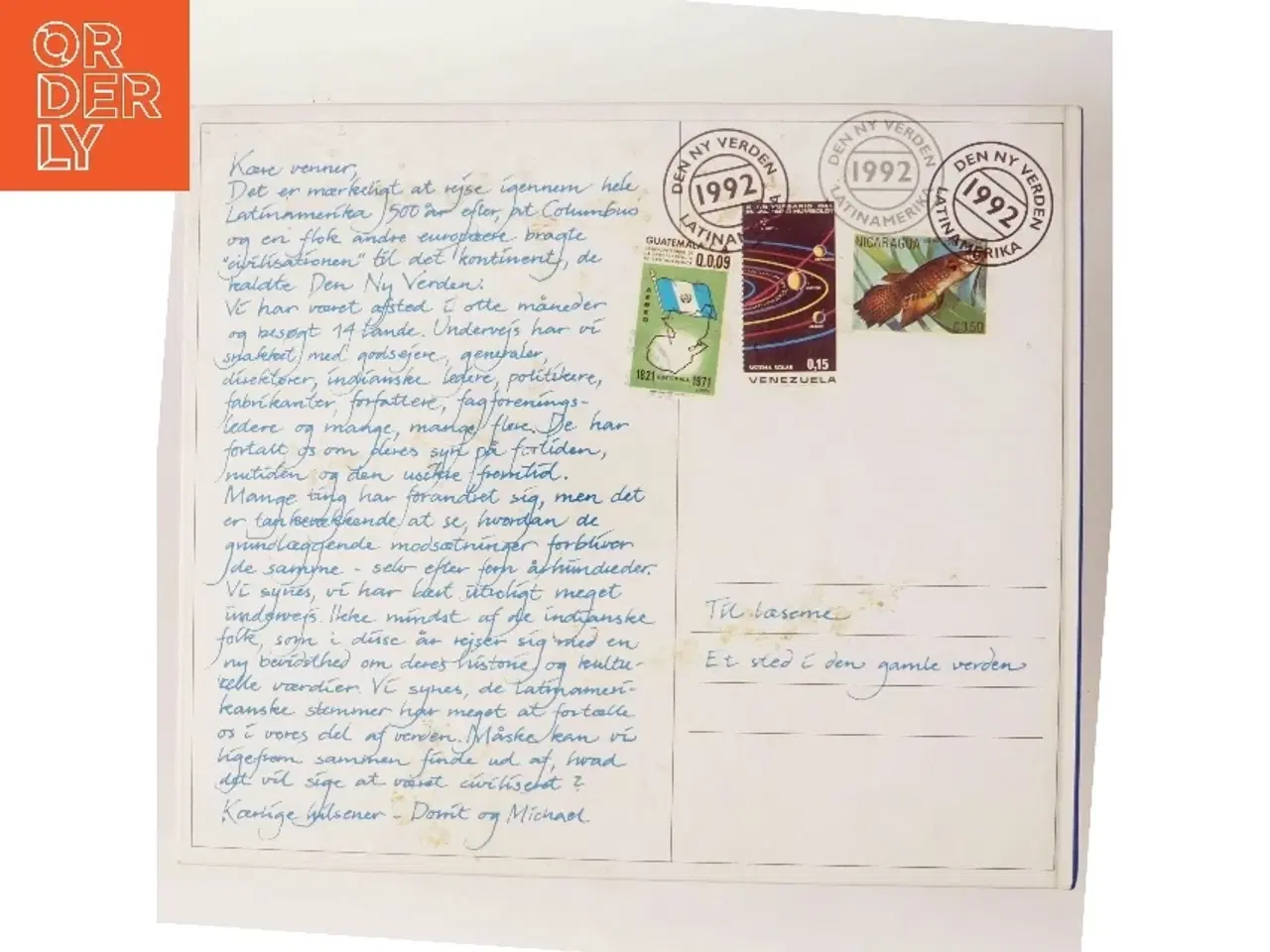 Billede 3 - Postkort fra Den Ny Verden af Dorrit Saietz (Bog)