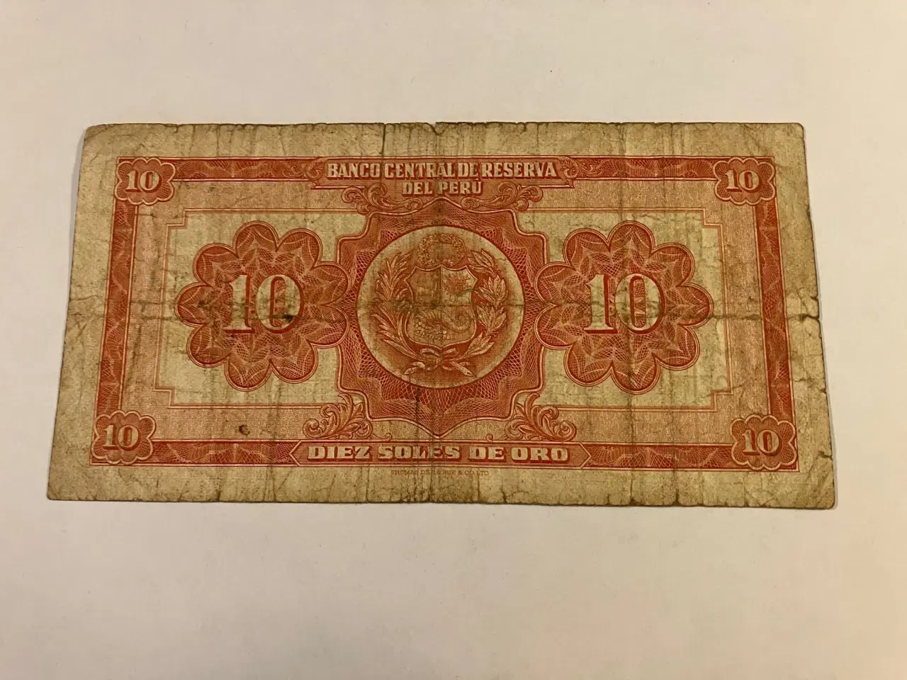 Billede 2 - 10 Soles De Oro Peru 1967