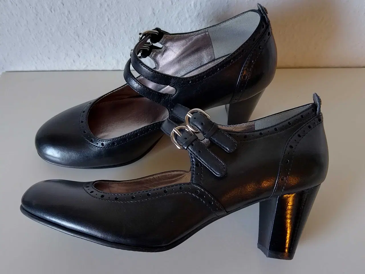 Billede 3 - Ecco pumps sort læder