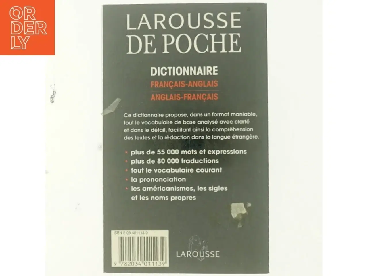 Billede 3 - Larousse Pocket French-English, English-French Dictionary af Larousse (Firm) (Bog)