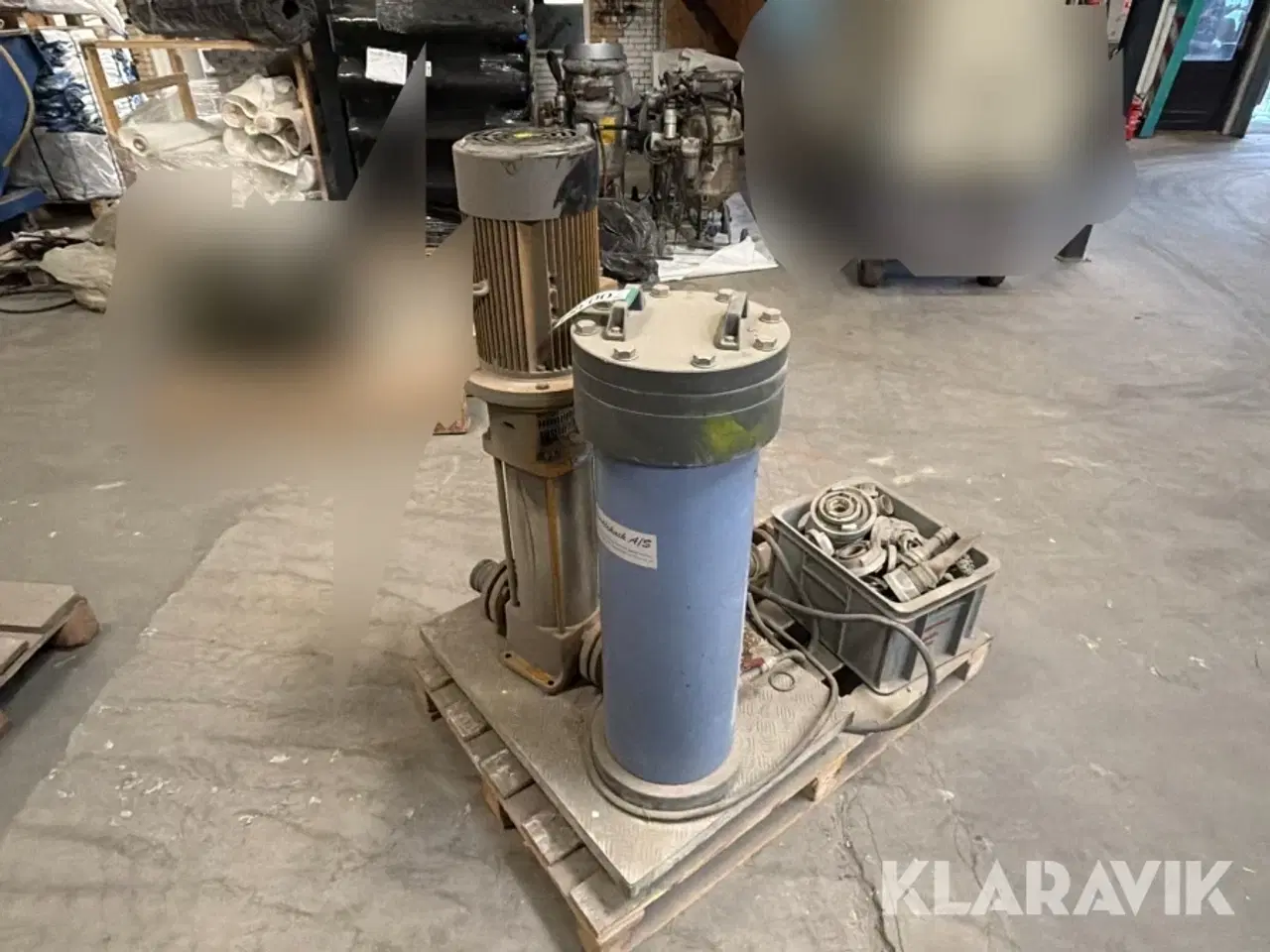 Billede 1 - Pumpe Grundfos CR16-80 med DVS Vandteknik patronfilter og diverse fittings