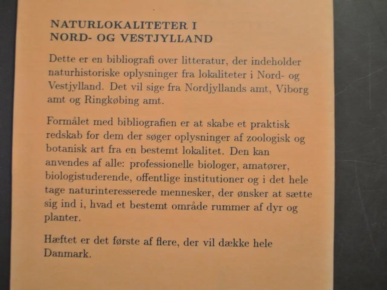 Billede 3 - danske naturlokaliteter 1-3 - en bibliografi 1971-