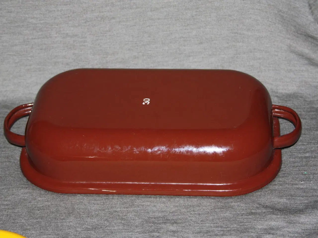 Billede 7 - Gul Madam blå kødrand emalje form