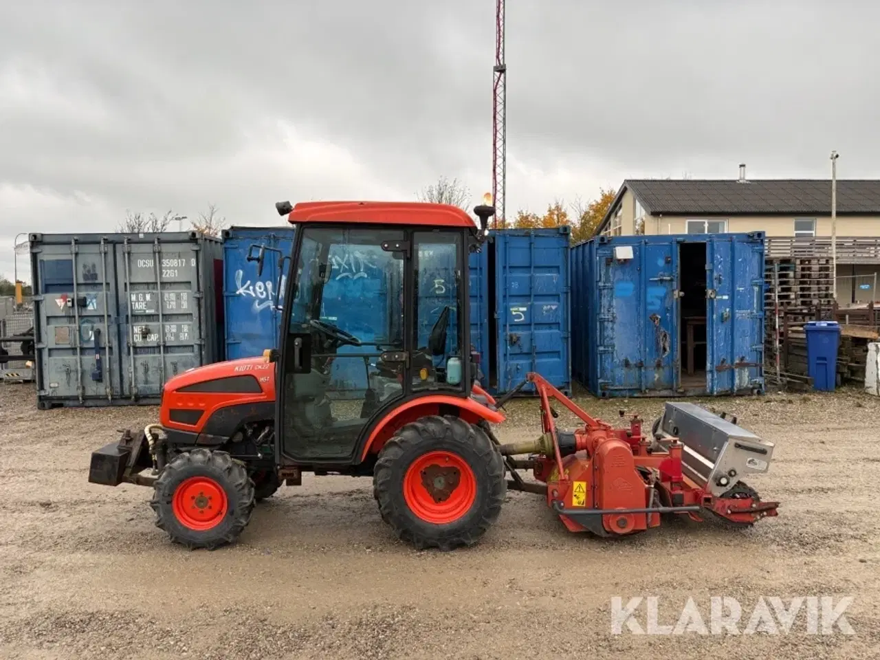 Billede 5 - Traktor m. stennedlægningsfræser Kioti CK22 HST