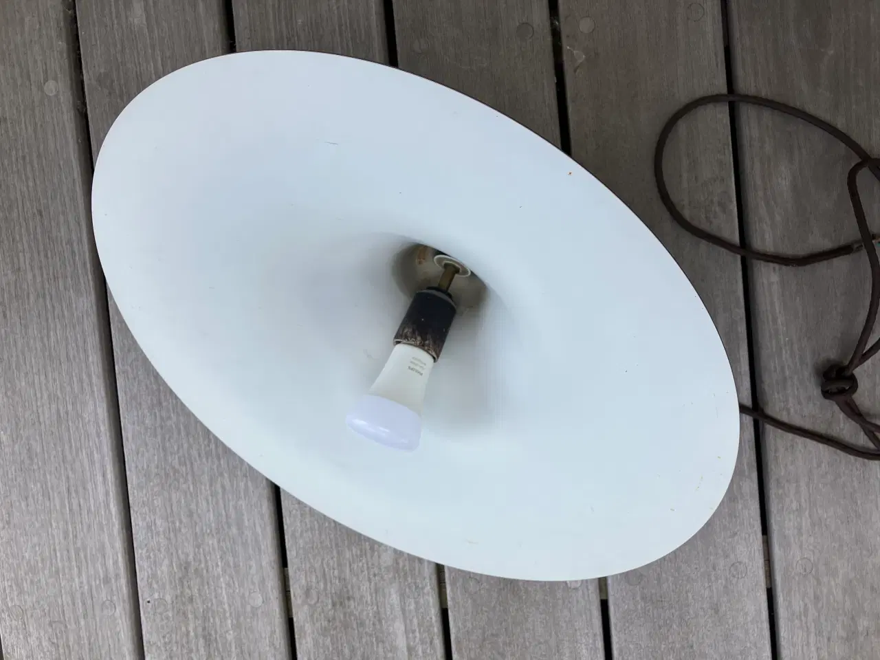 Billede 5 - Brun pendel spisebordslampe metal