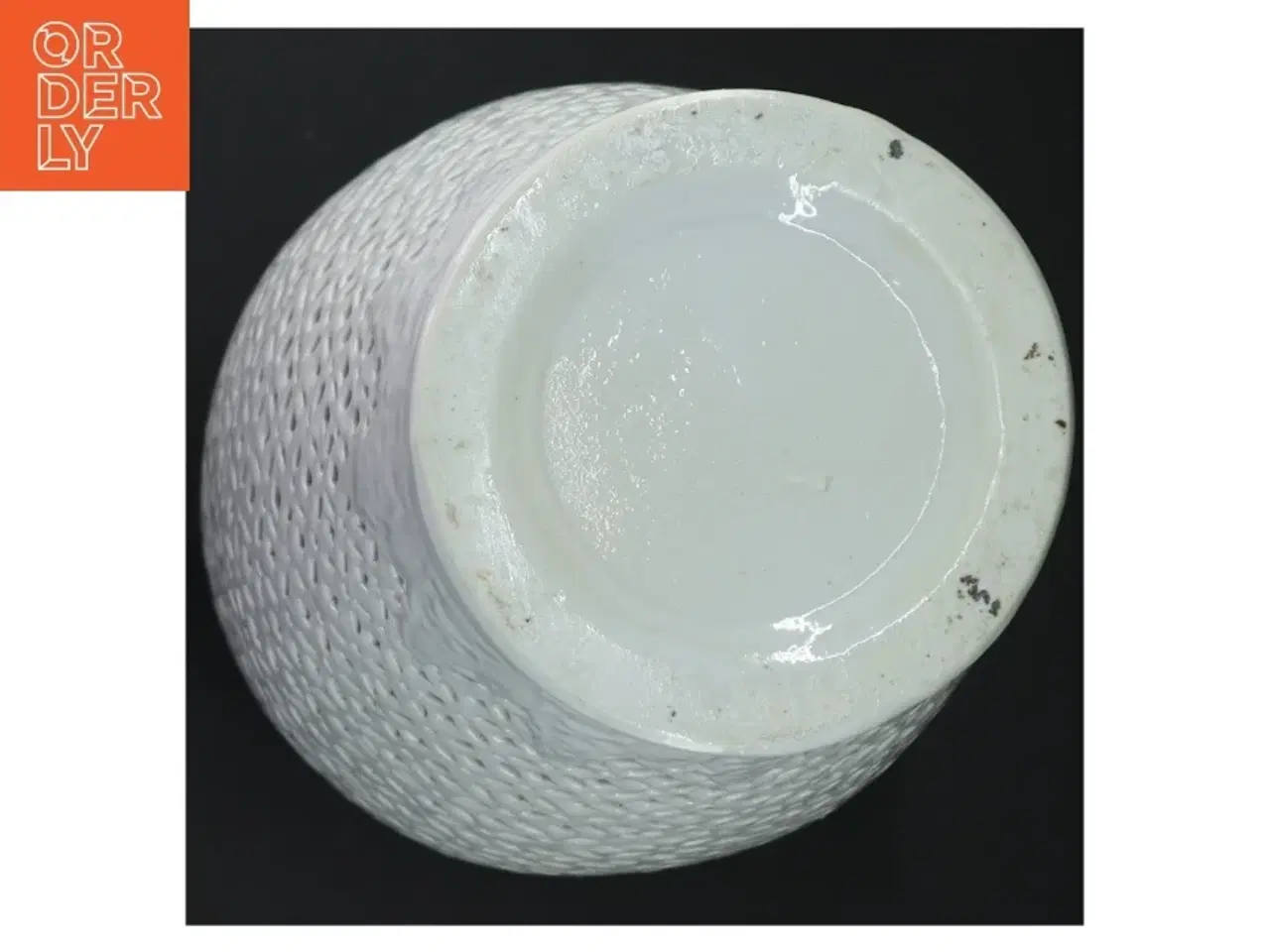 Billede 3 - Hvid Hulmønstret gennembrudt Vase (str. 31 x 15 cm)