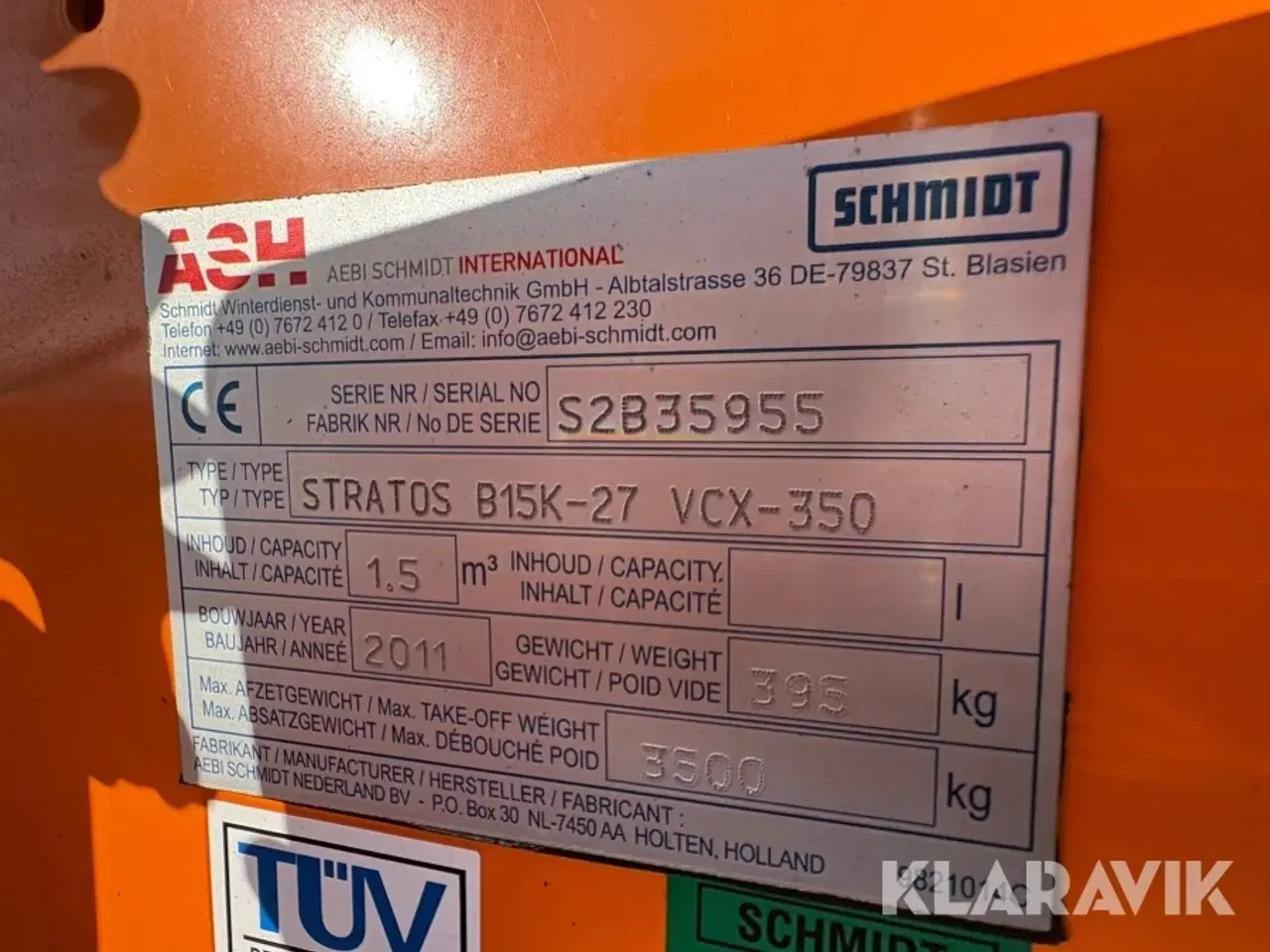 Billede 5 - Salt spreder Nido Stratos B15K-27 Vcx 350