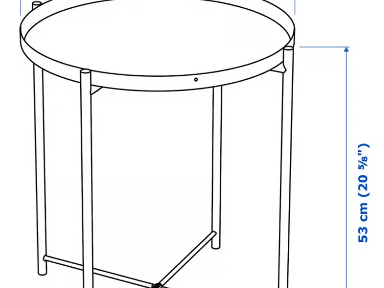 Billede 2 - GLADOM Bakkebord fra Ikea