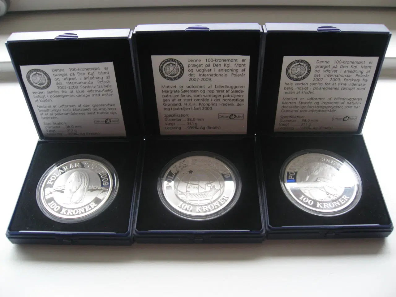 Billede 2 - Smukt komplet Polar sølv sæt 2007-2009