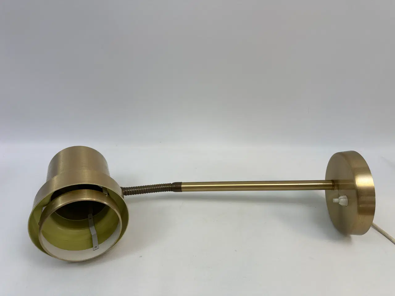 Billede 9 - Skrivebordslampe / bordlampe i messing (retro)