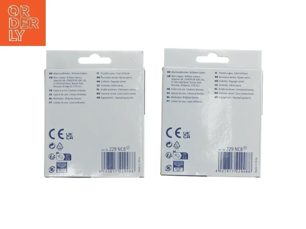 Billede 2 - Voksfarver Staedtler Noris Jumbo 8 stk fra Staedtler (str. 2 stk 12,5x9,5 cm)