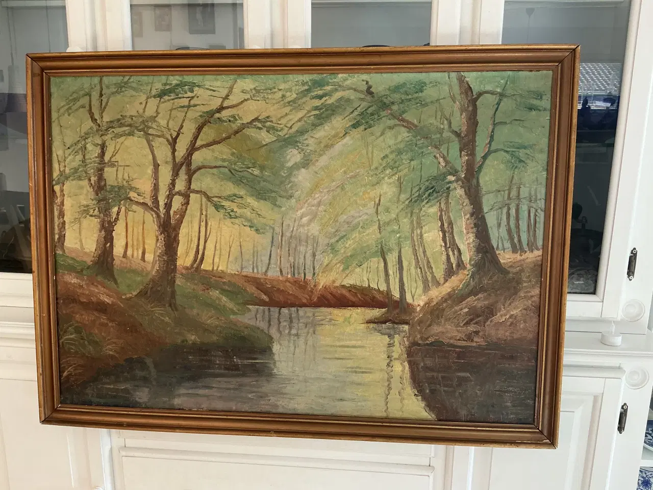 Billede 5 - Oliemaleri, naturmotiv af C Sørensen 75 x 100