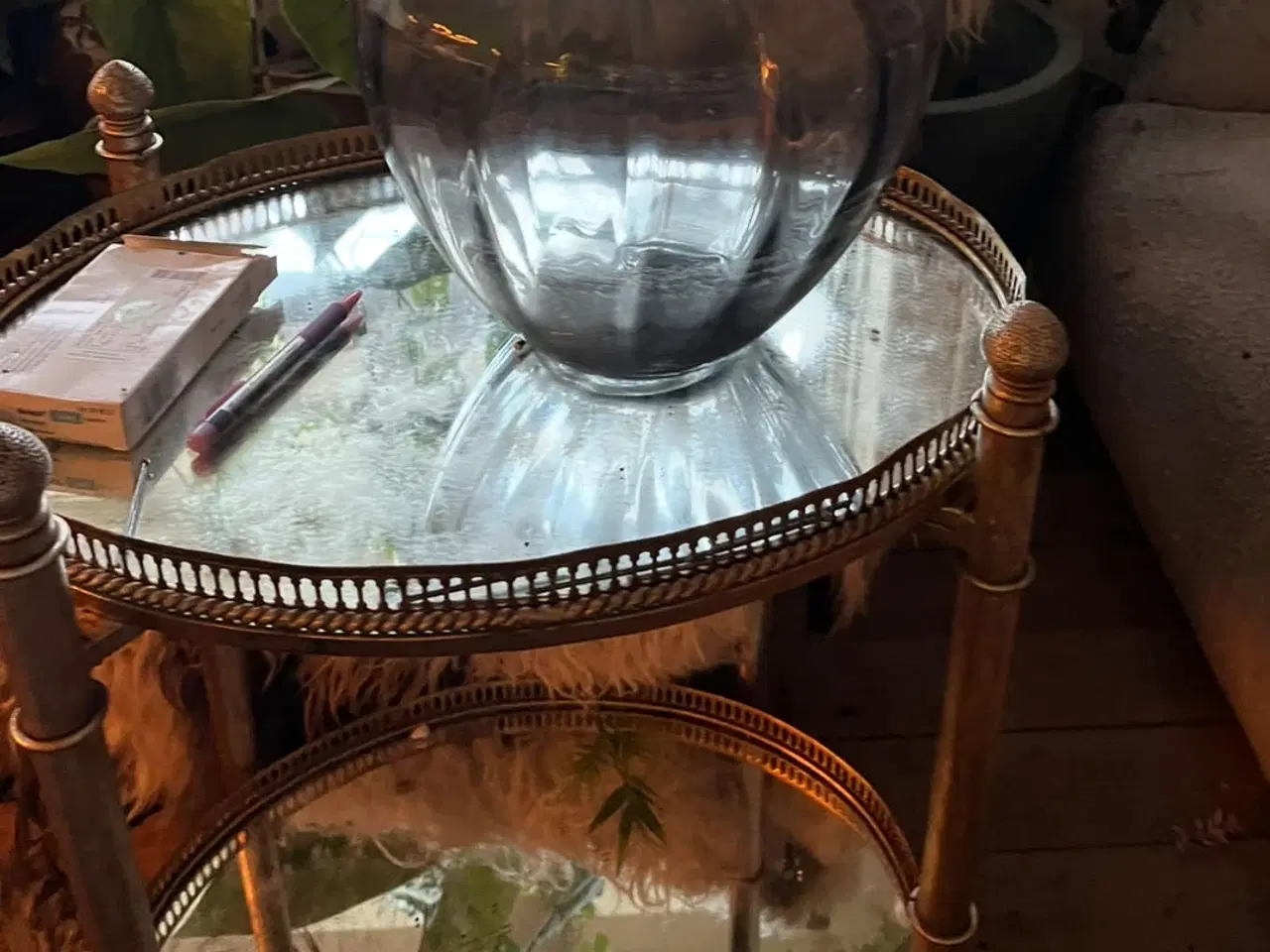 Billede 3 - Fil De Fer sidebord , fransk vintage