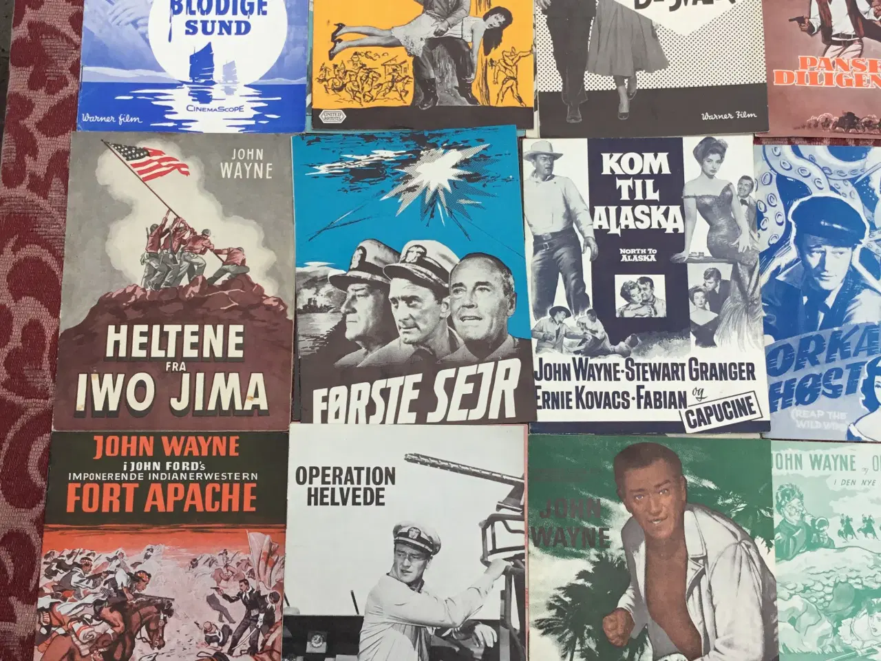 Billede 2 - FILMPROGRAMMER 21 X JOHN WAYNE - SE RABATTEN
