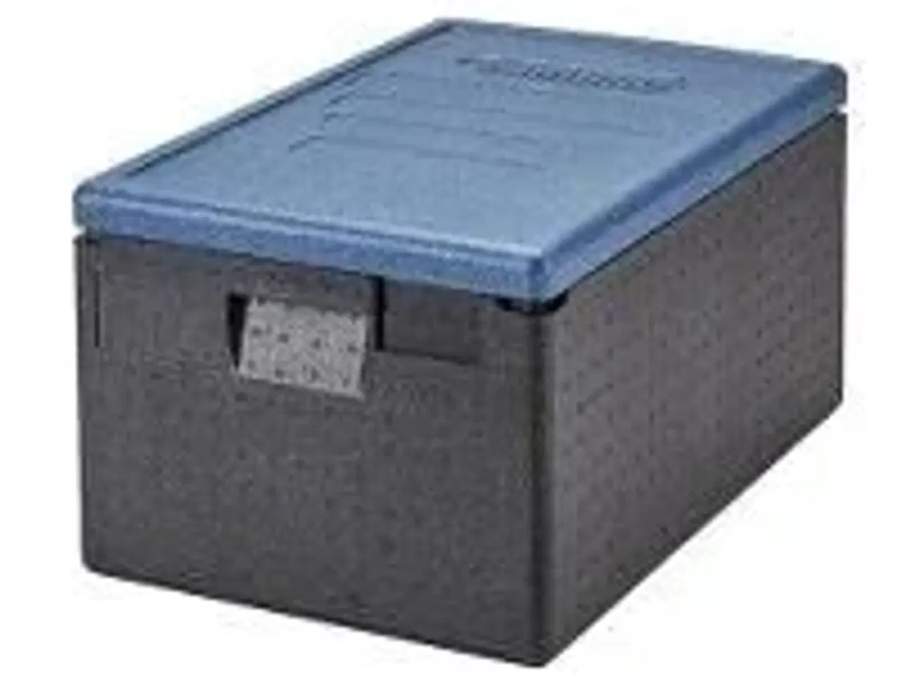 Billede 1 - 6 stk. Madtransportboks m/blå låg 1/1 GN 46 ltr CamGoBox EPP180