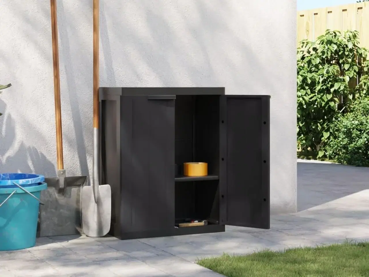 Billede 3 - Haveskab 65x37x85 cm PP sort