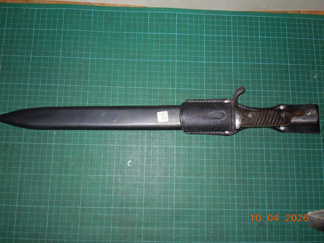 Billede 2 - SG 98 Bajonet Butchers Knife I stålskede med læder