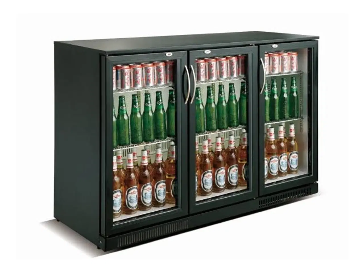 Billede 1 - Backbar – flaskekøleskab – sort – 298 liter 