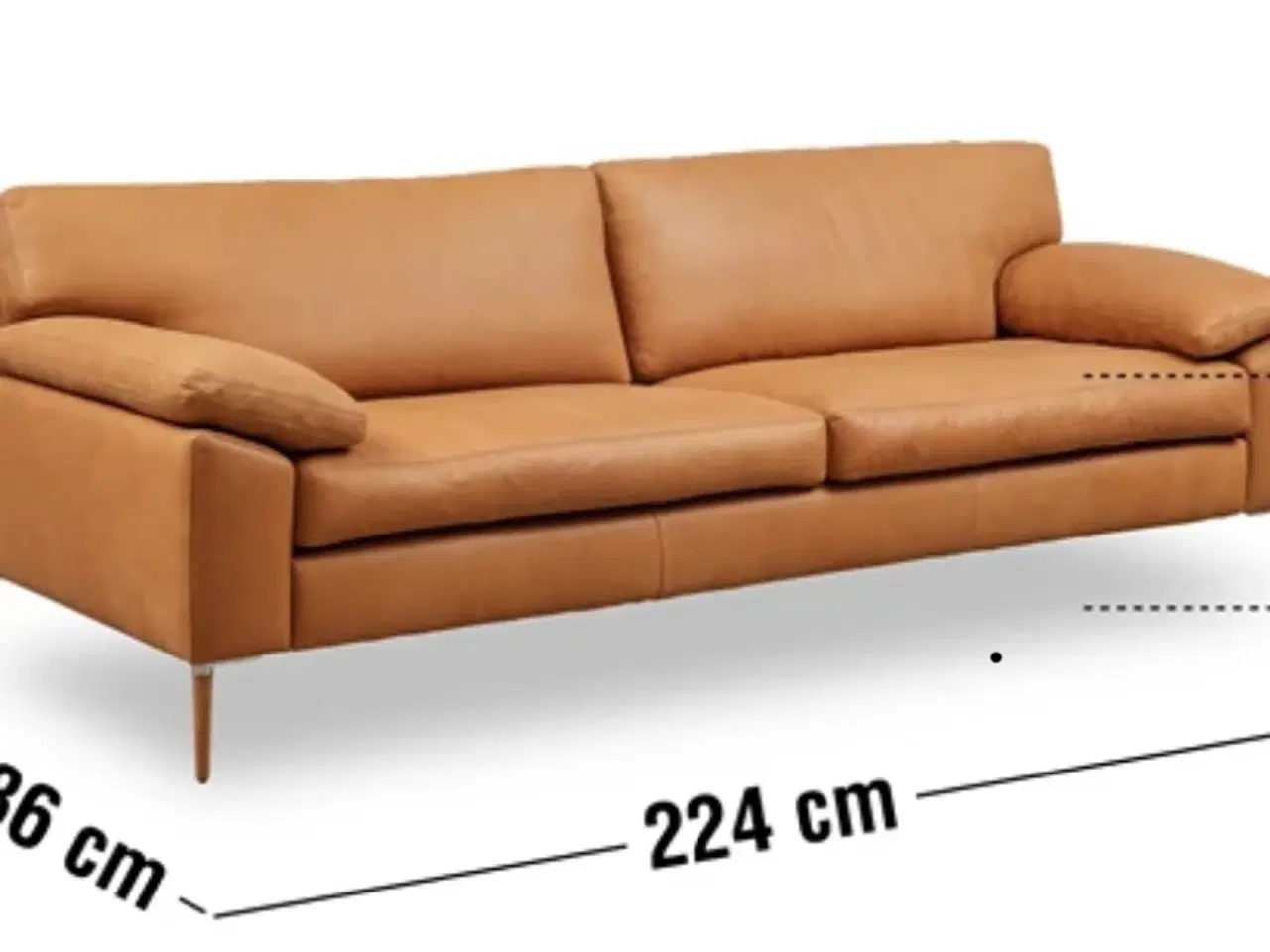 Billede 3 - Sofa & Puf læder