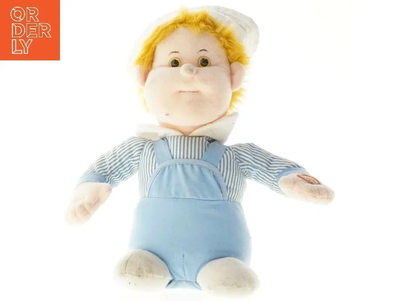 Billede 1 - Blå og hvid stofdukke