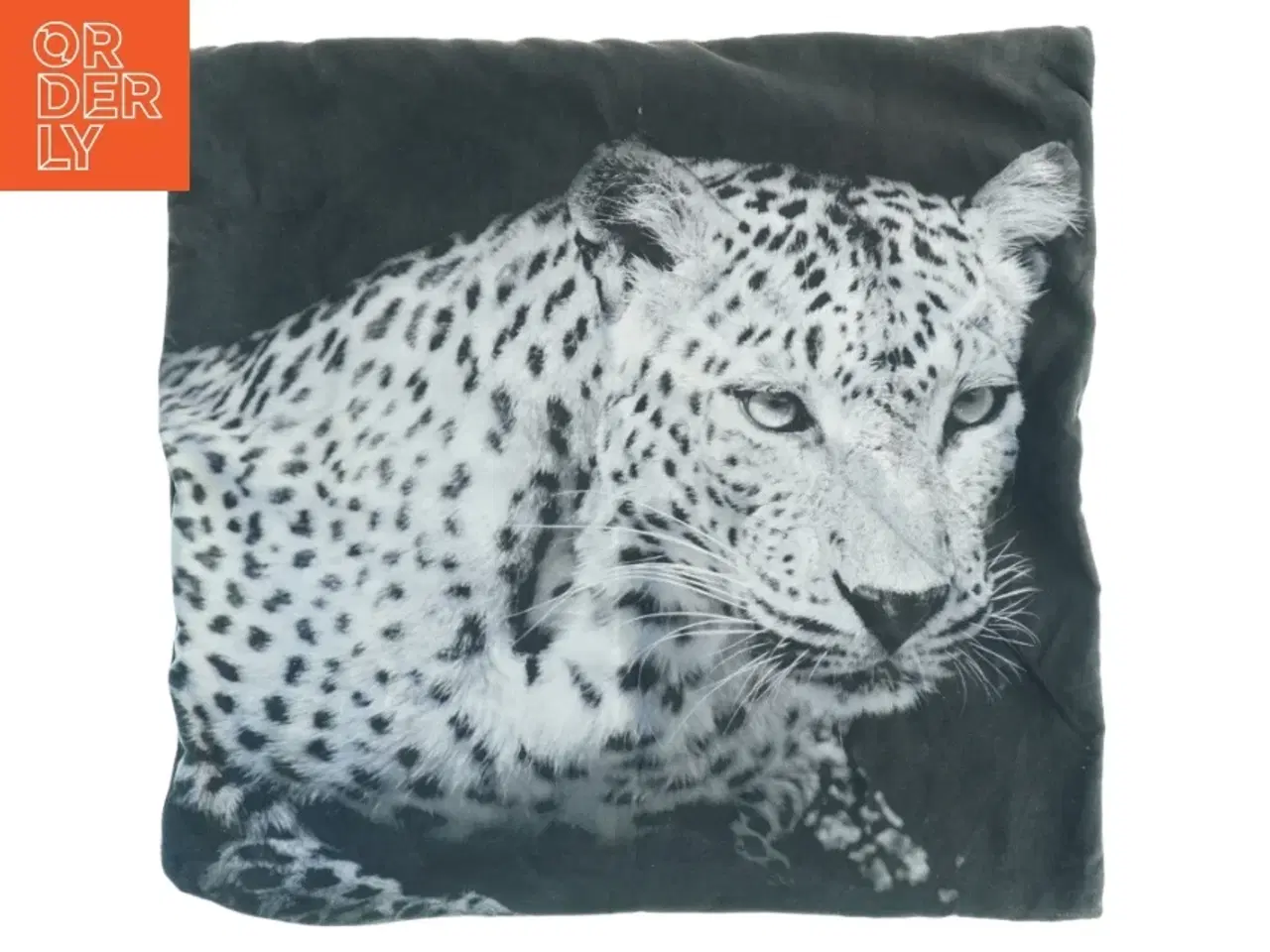 Billede 3 - Pudebetræk med sneleopard (str. 60 x 57 cm)