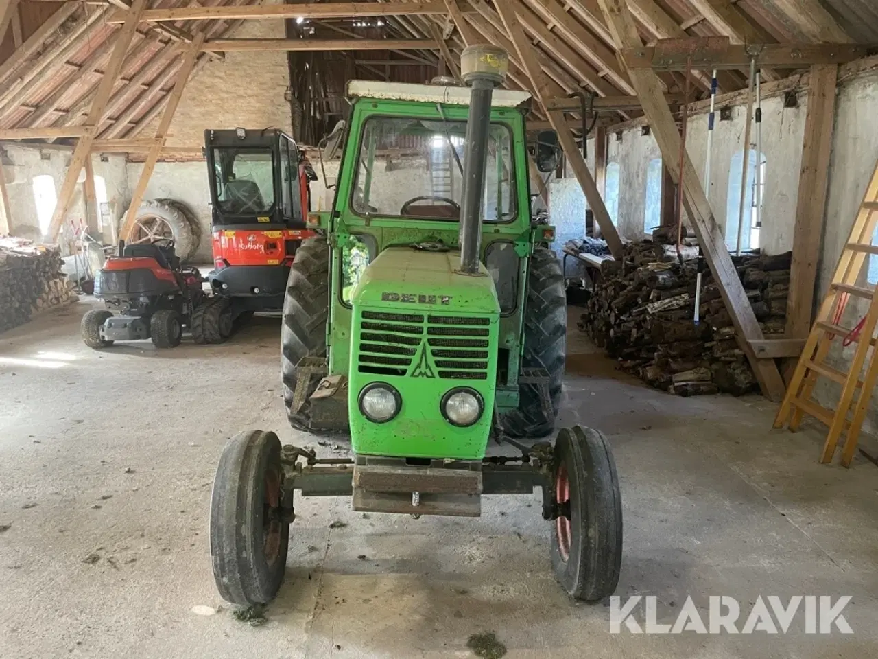 Billede 7 - Veterantraktor Deutz D 6806 med stenopsamler & vogn