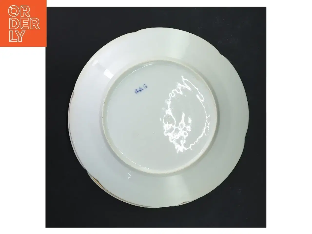 Billede 3 - Antikke Bing og Grøndahl Porcelænstallerkener med blomsterdekoration, 2 stk.  (str. Ø 21,5 cm)