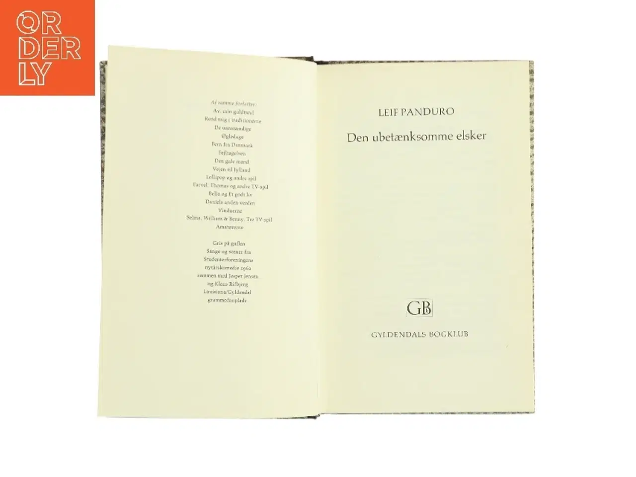 Billede 1 - Antik bog med flot læder-indbinding. Den ubærlige elsker af Leif Panduro (Bog)