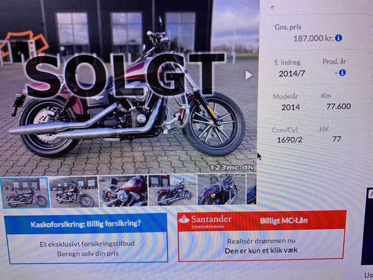 Billede 3 - Harley Davidson mc