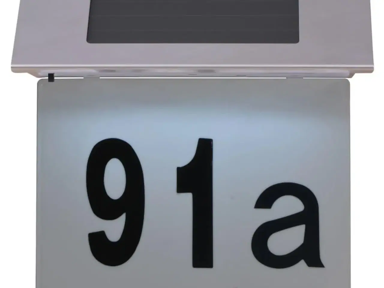 Billede 4 - Soldrevet husnummerlampe LED rustfrit stål