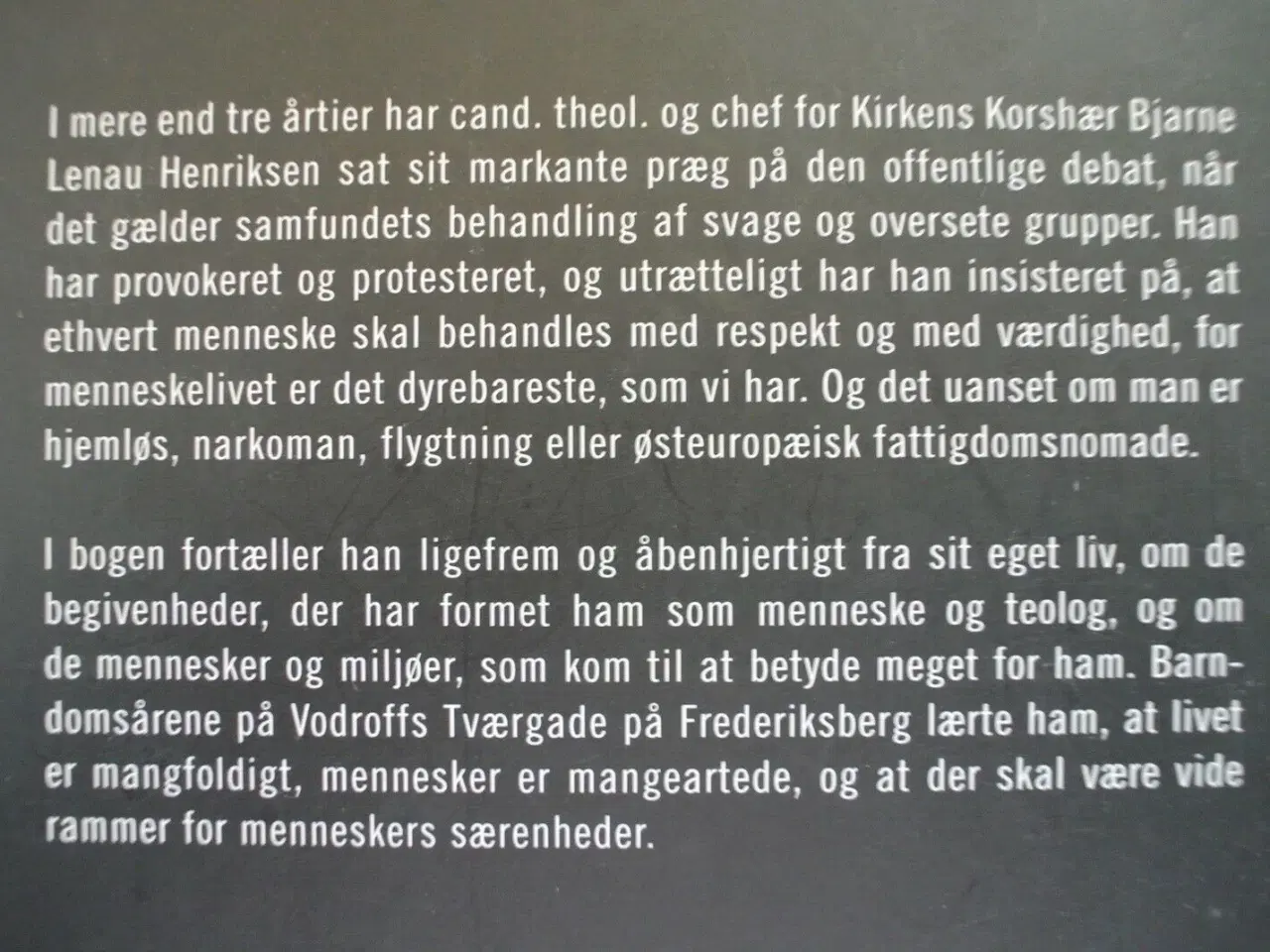 Billede 3 - det dyrebare menneskeliv - korshærschef bjarne len