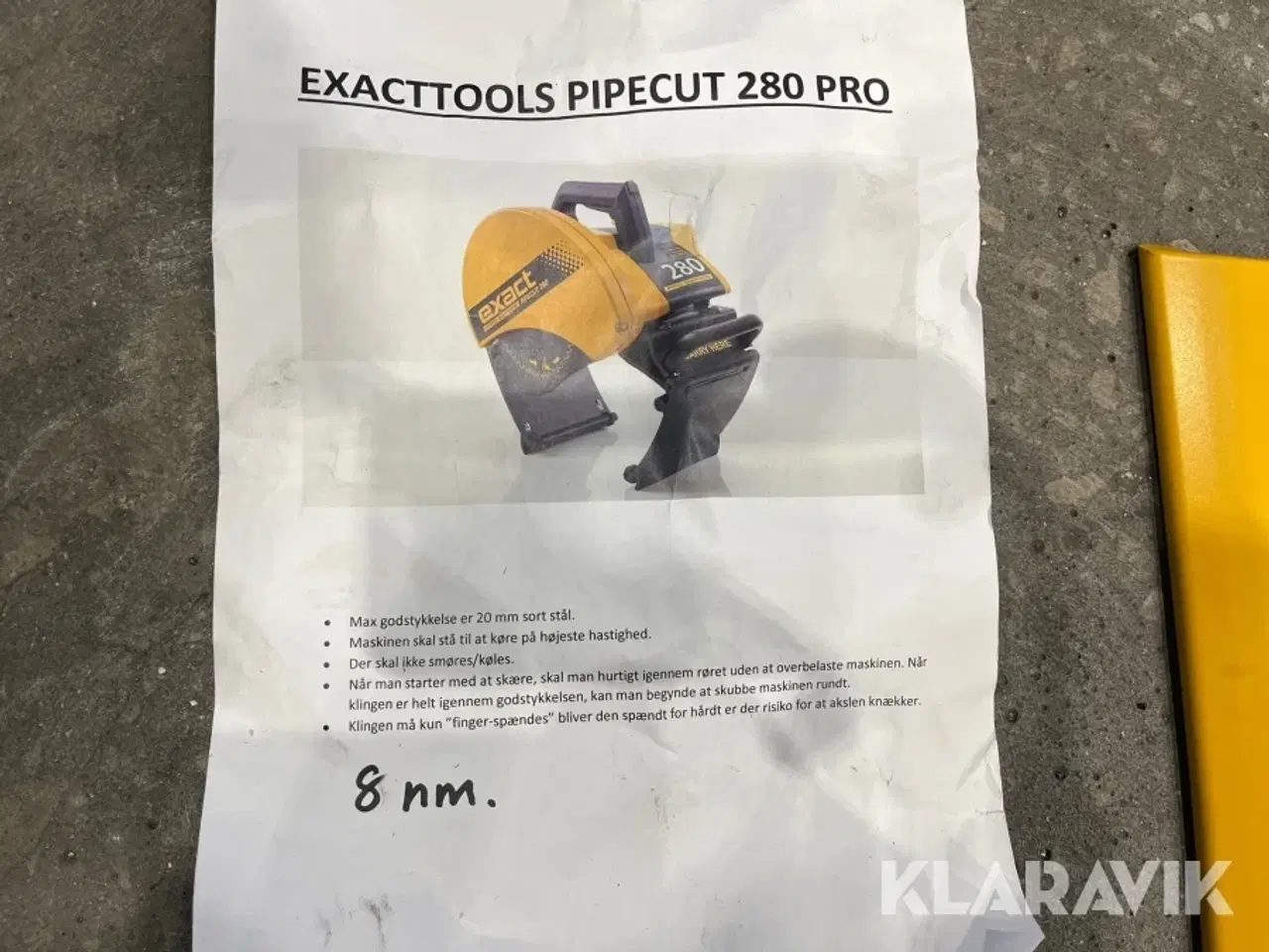 Billede 4 - Ringsav Exact Pipecut 280 Pro med tilbehør