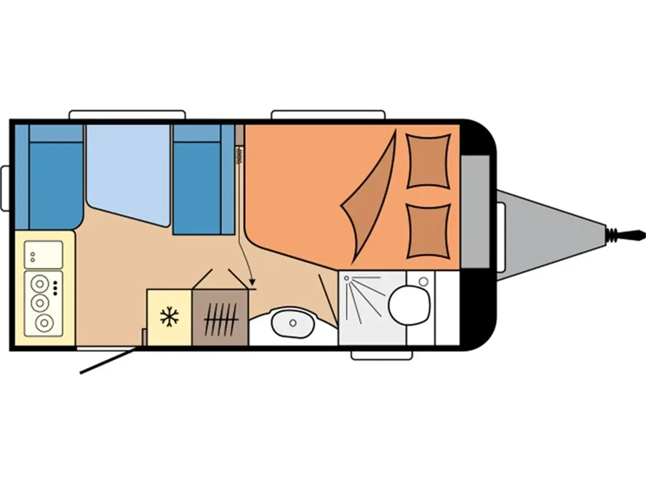 Billede 2 - 2025 - Hobby De Luxe 400 SFE   Prisen er inkl. klargøring, gastest, fugttest, syn og nummerplade.
