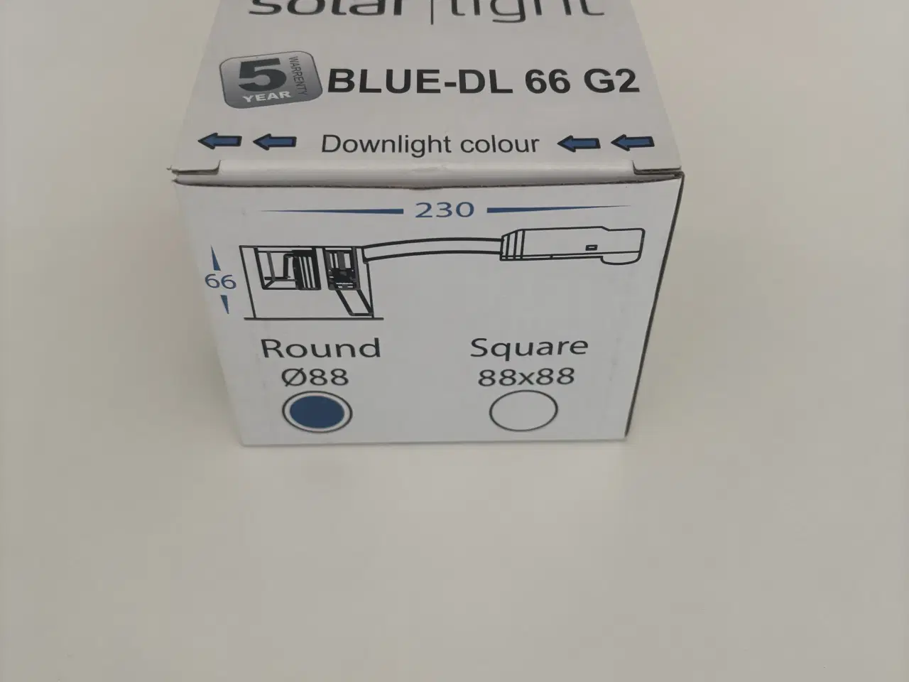 Billede 1 - Indbygnings spot i sort