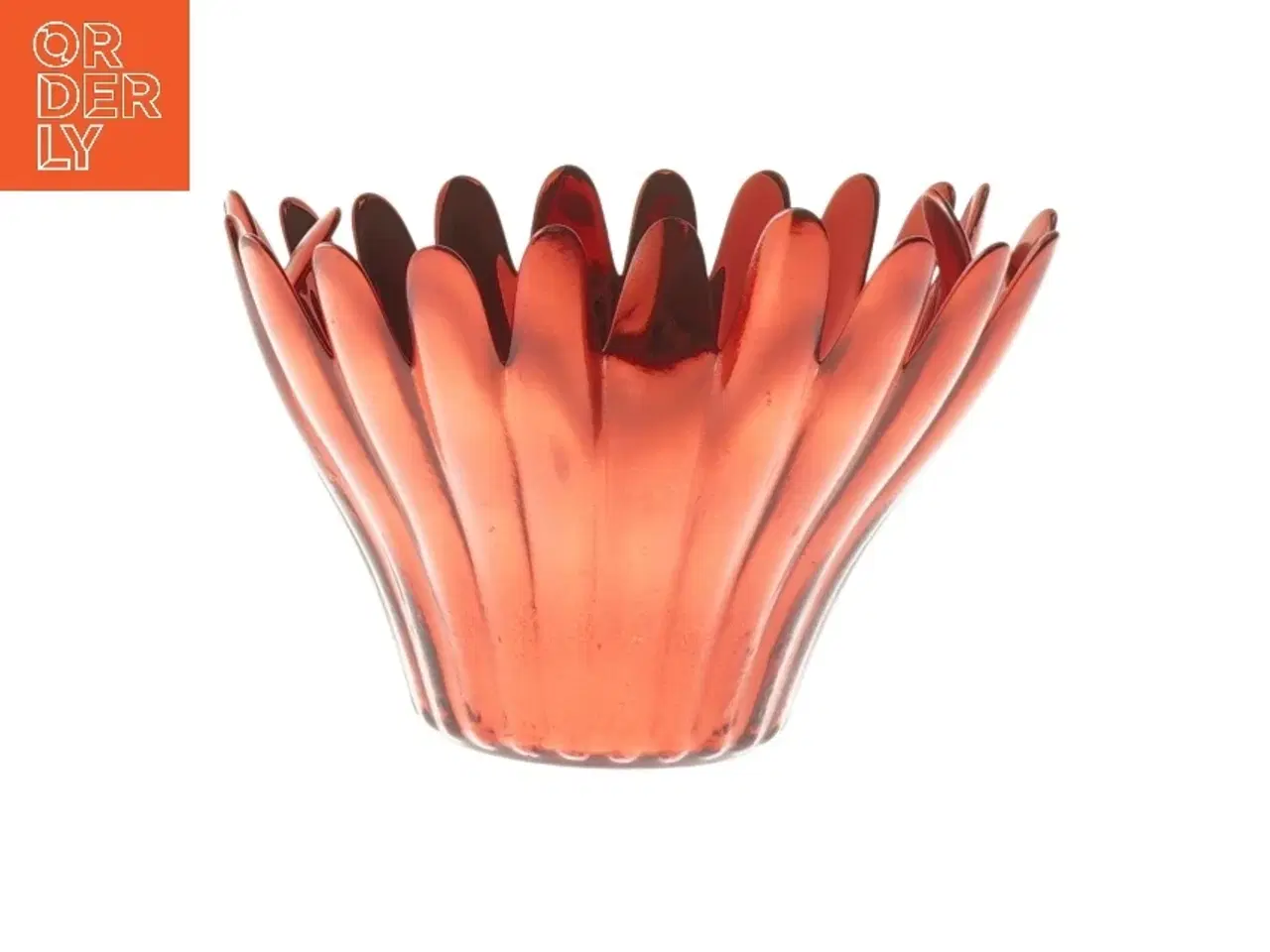 Billede 1 - Rød glasvase fra Krifon (str. 14 cm)