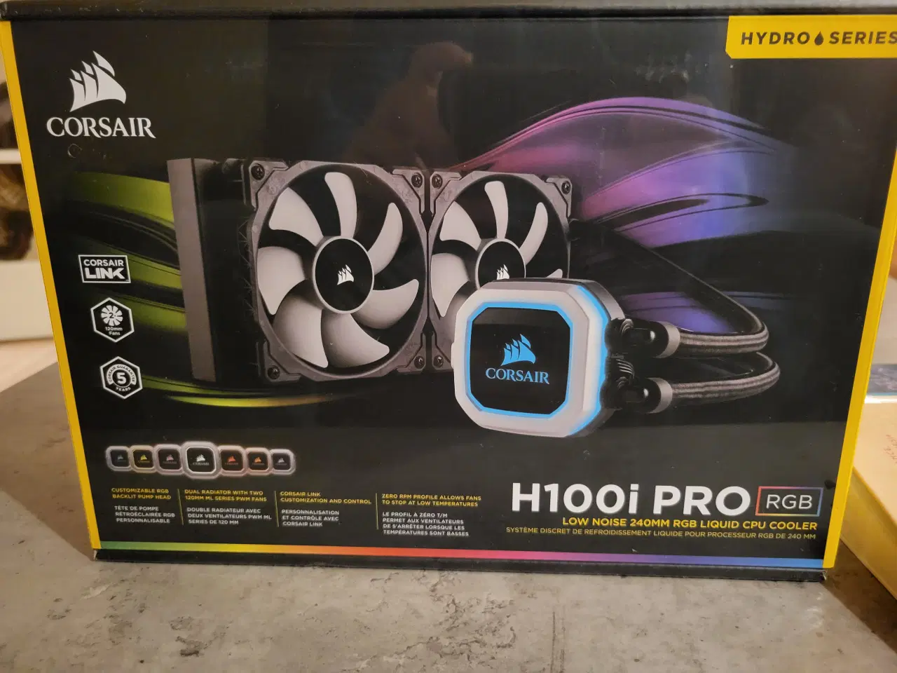 Billede 1 - Corsair h100i pro rgb vanskøler