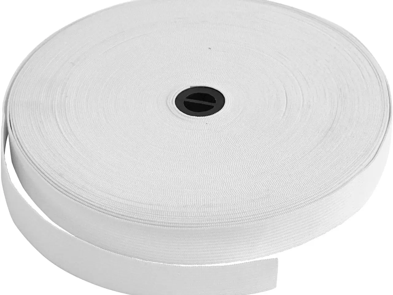 Billede 1 - Hvid Elastikbånd 20 mm x 25 m - Holdbart og Alsidigt
