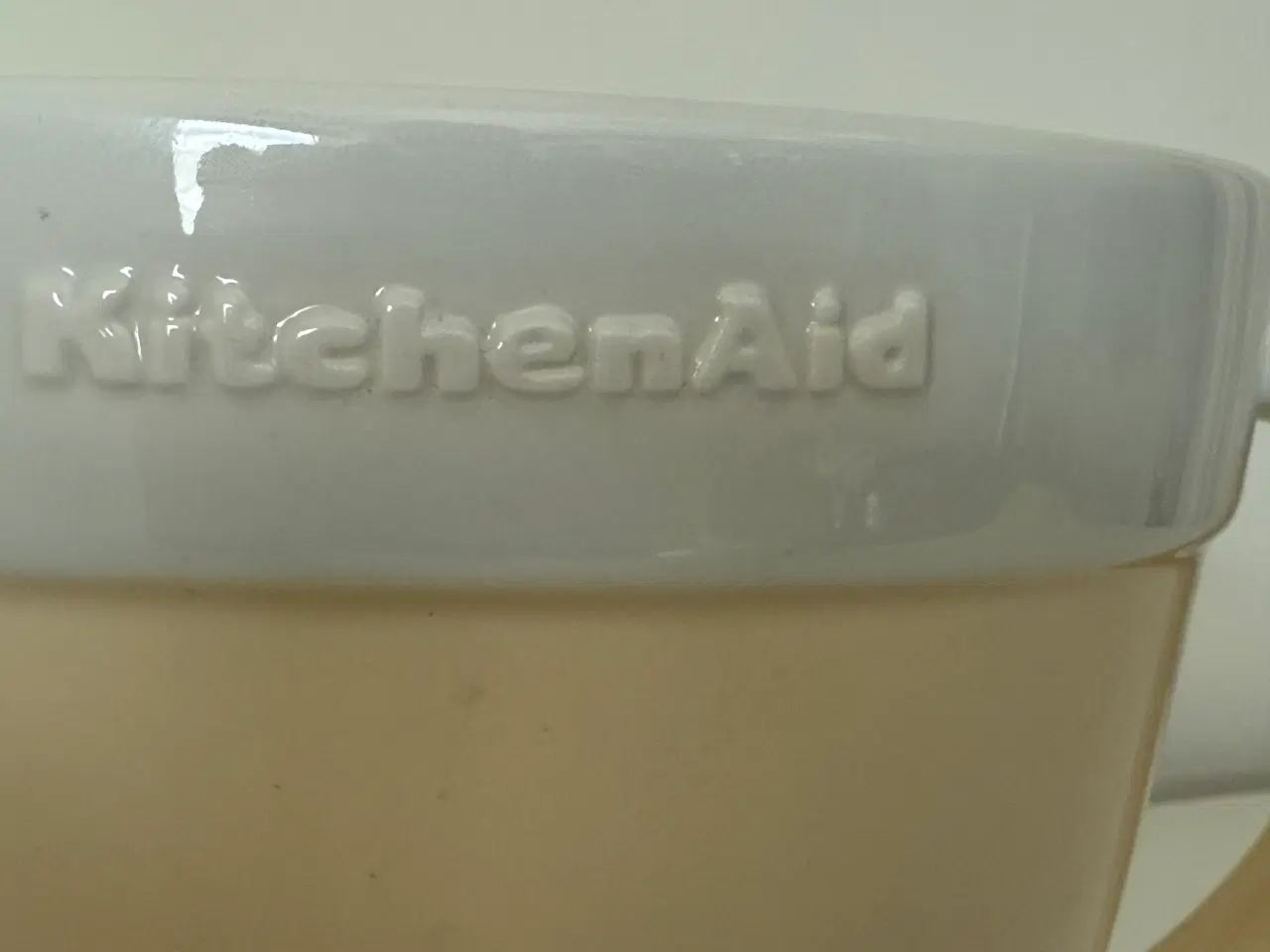 Billede 6 - Cremefarvet Kitchenaid skål m. hank.