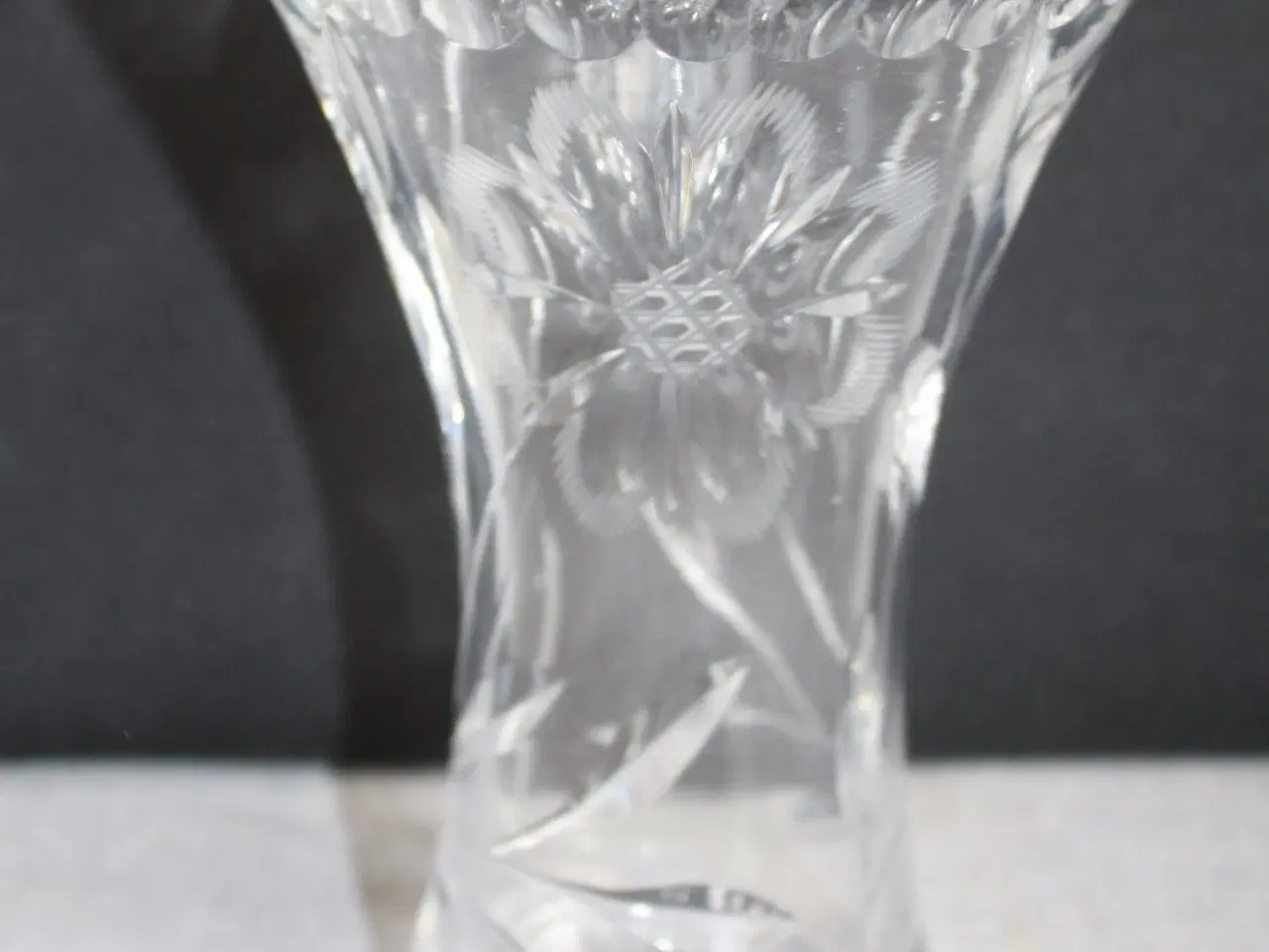 Billede 2 - Vase, slebet Krystal