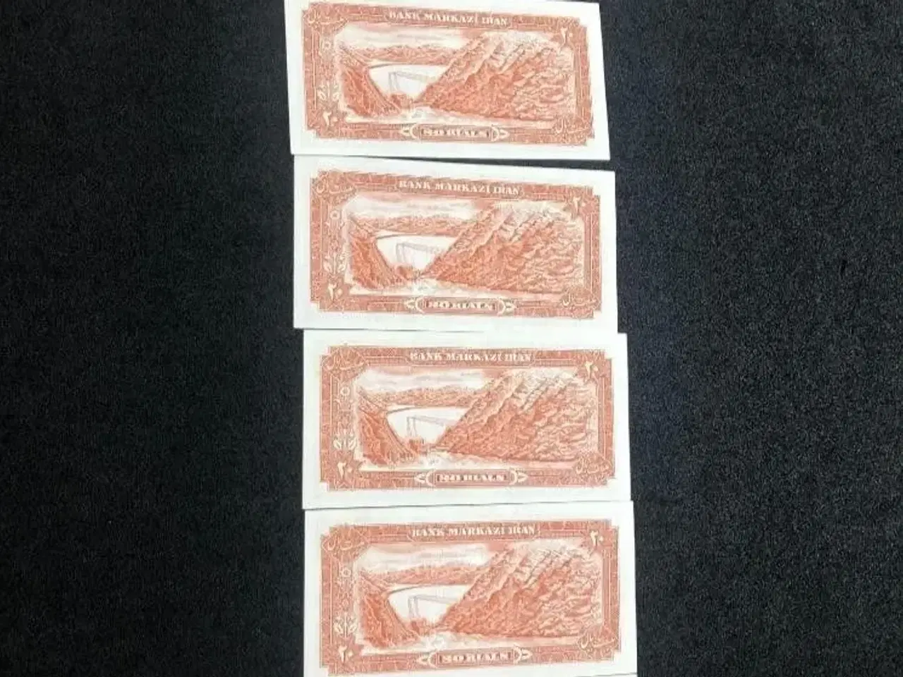 Billede 2 - UNC 6-sedler i numerisk rækkefølge 20Rial Iran