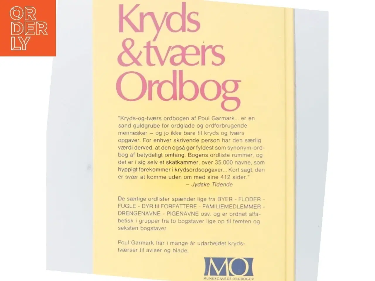 Billede 3 - Kryds & tværs Ordbog af Poul Garmark (Bog)