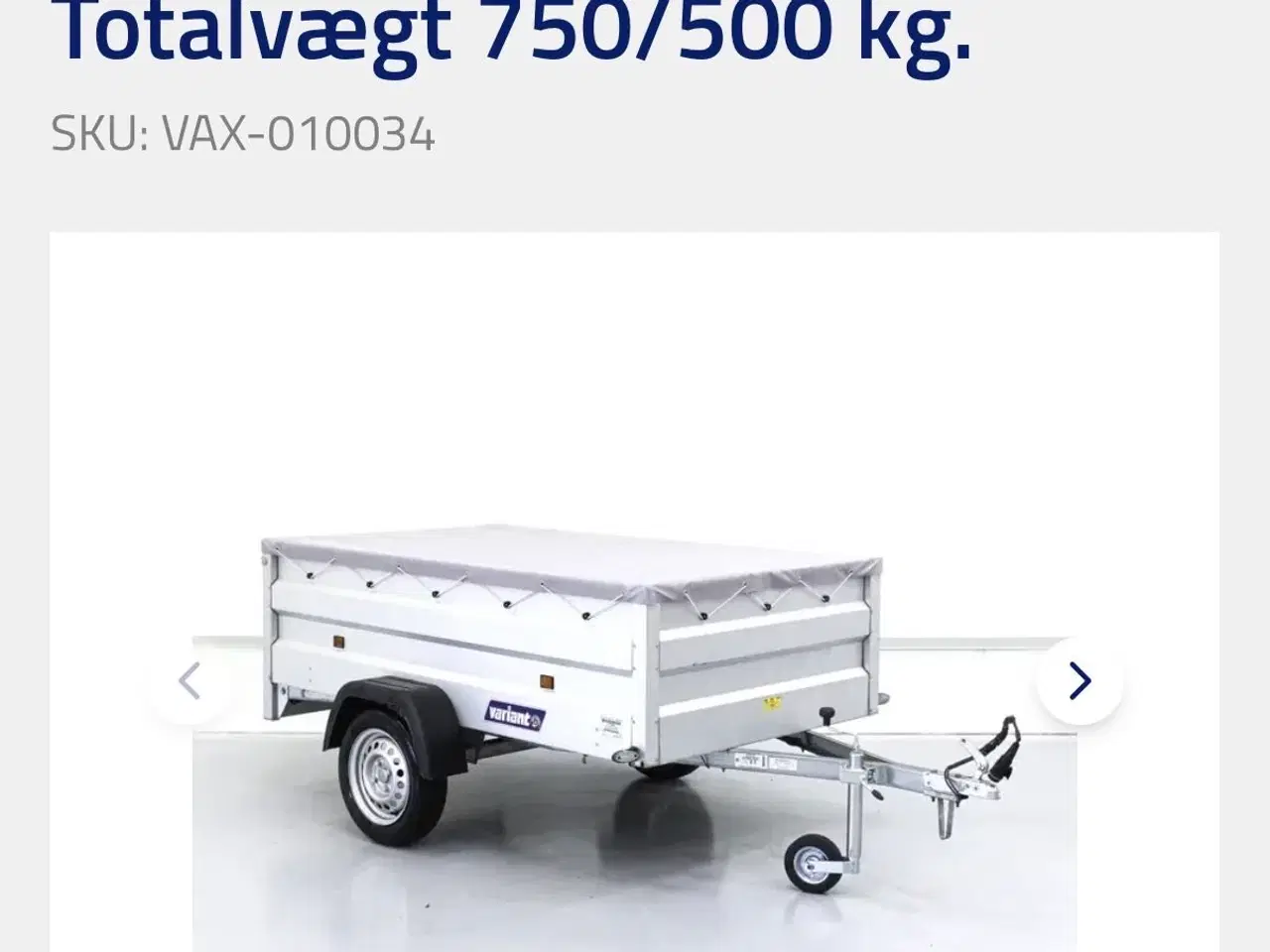 Billede 1 - Variant trailer helt ny
