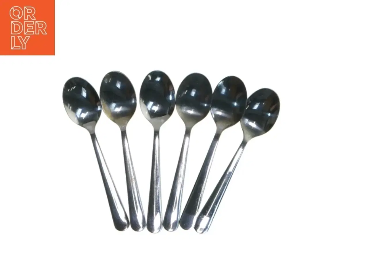 Billede 1 - Rustfrit stål skeer - sæt af 6 fra IKEA (str. 6 styk. 13,5 cm)