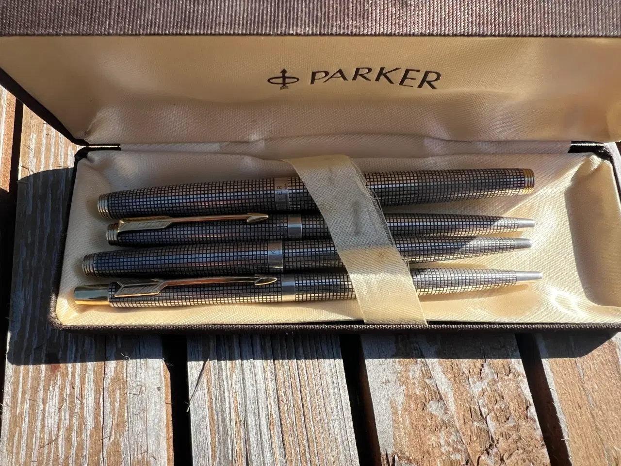 Billede 5 - Eksklusivt Parker skrivesæt i sterling sølv – som 