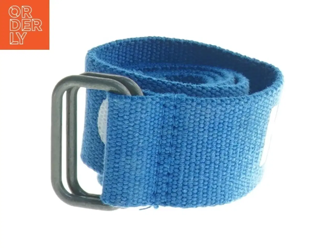 Billede 2 - Blåt nylonbælte med metalspænde fra Tommy Hilfiger (str. 72 cm)