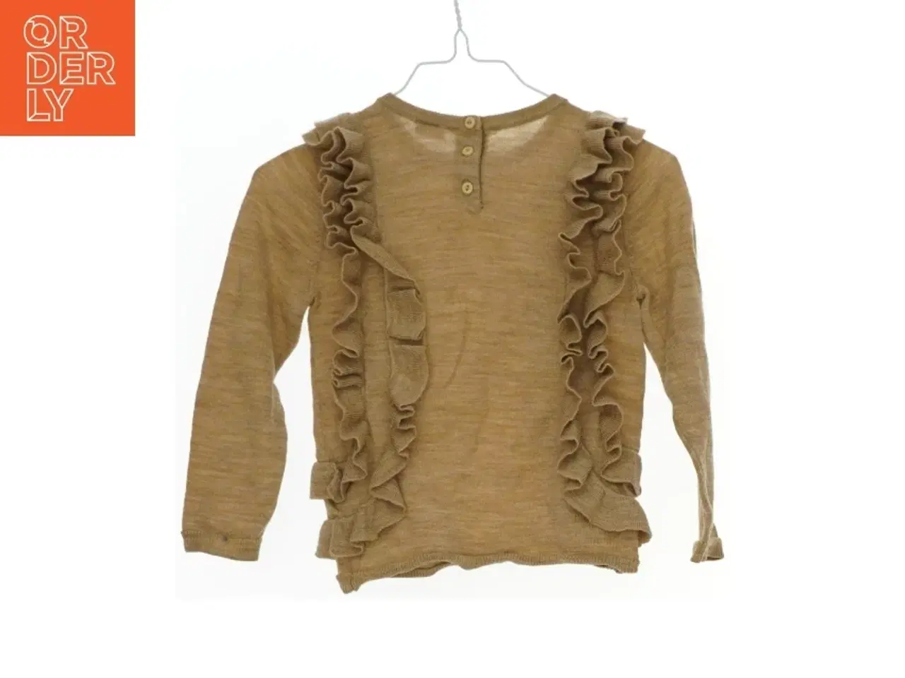 Billede 2 - Langærmet bluse med flæser fra H&M (str. 98)